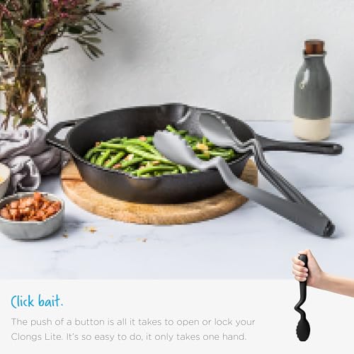 Clongs Click Lock Nylon Kitchen Cooking Tongs