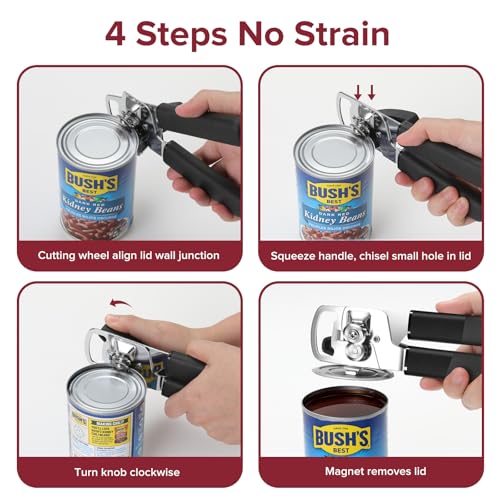 Multifunction Magnetic Manual Can Opener and Bottle Opener
