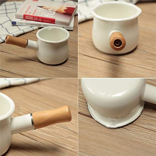 Enamel Milk Pot (White)