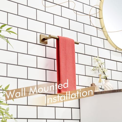 Bathroom Towel Bar Hand Towel Holders Wall Mount Toilet Kitchen Cabinet Paper Holder Stainless Steel Bath Hardware Champagne Bronze (Champagne Bronze / 1 Pack)