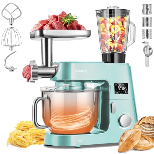 9-in-1 Stand Mixer with Fermentation & Timer, 7.5-Quart, Blue (9-in-1 / Blue)