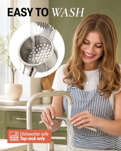 Large Premium Garlic Press Set