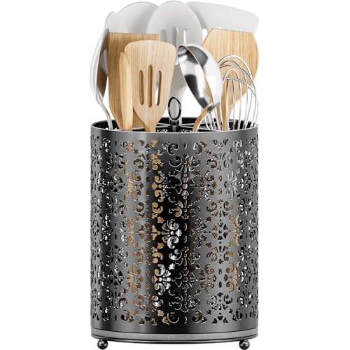 360° Rotating Utensil Holder (Black)