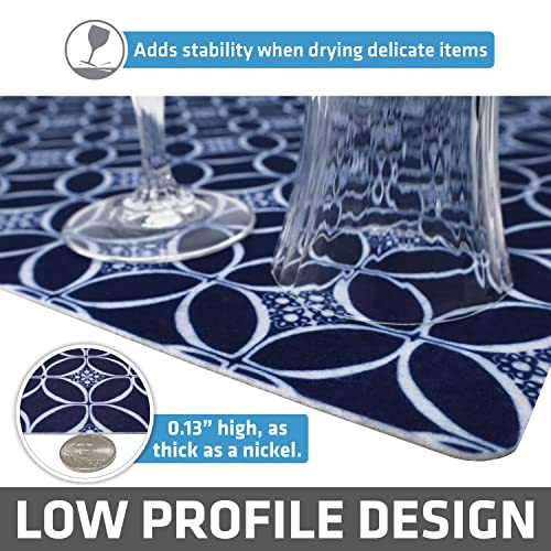 Jumbo XL Dish Drying Mat (Indigo / 19" x 24")