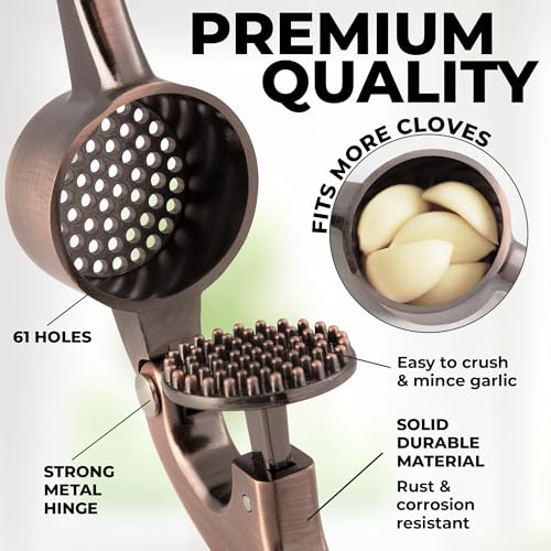 Large Premium Garlic Press Set