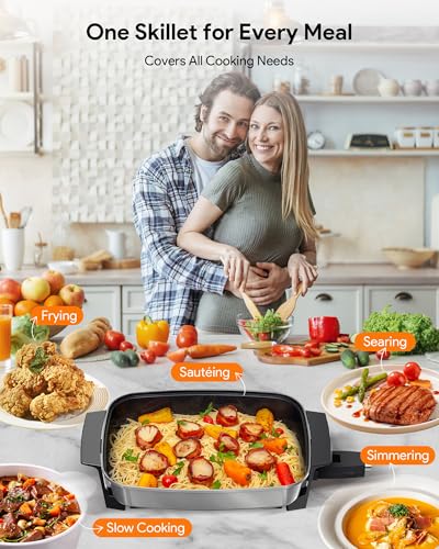 Medley XL Digital Electric Skillet (Cool Gray)