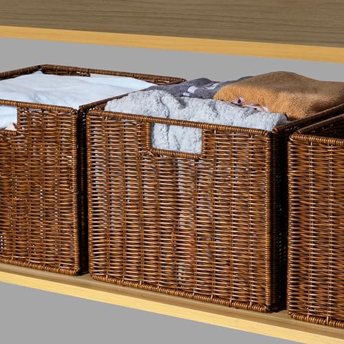 Wicker Storage Basket (Brown)