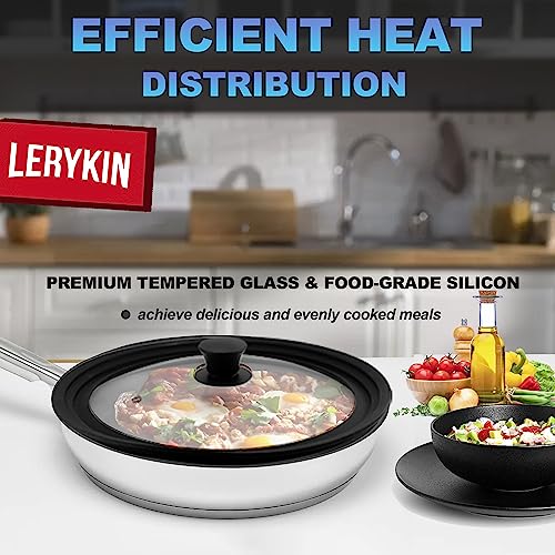Tempered Glass Lid (Fits 10", 11", 12" Cookware)