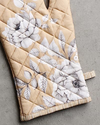 Maison d'Hermine Oven Gloves 100% Cotton Oven Mitt (040 - Pretty Autumn / 7.5" x 13" (Oven Mitt))