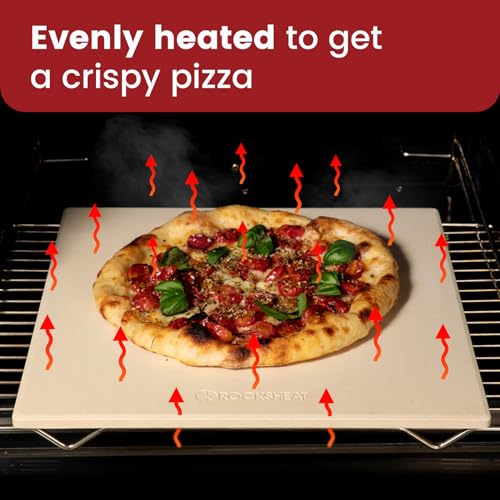 13.2" x 13.2" x 0.4" Square Cordierite Pizza Baking Stone Perfectly Compatible for Ooni Koda & Fyra 12
