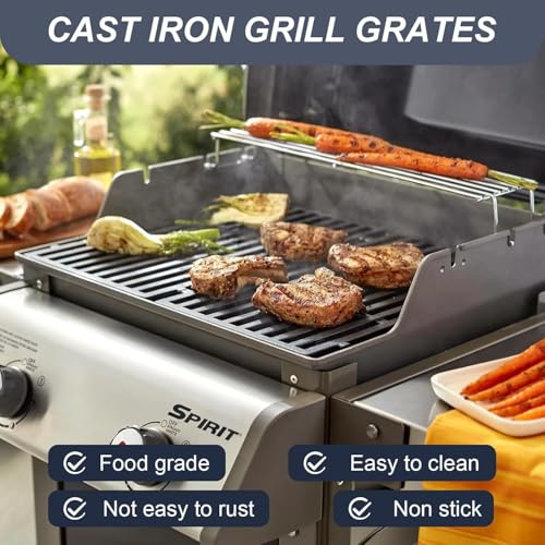 Spirit E210 Grill Parts for Weber Flavorizer Bars Grill Burner Grill Grates (17.5" x 20.511" -7637 7635 69785 Spirit 200)
