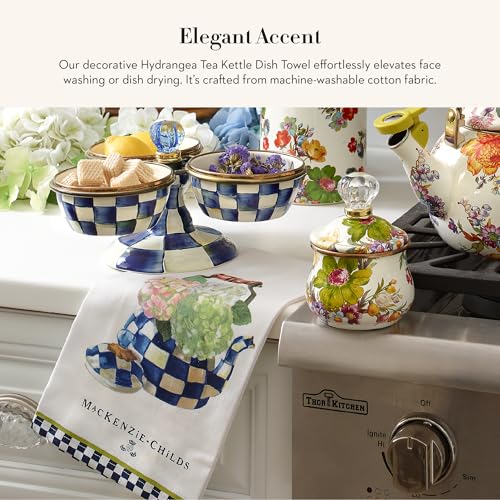 Cotton Dish Towel (Hydrangea Tea Kettle / 1-Pack)