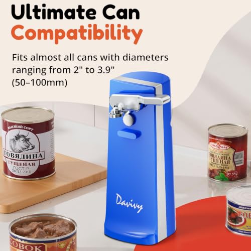 Electric Can Opener (Blue-ABS)