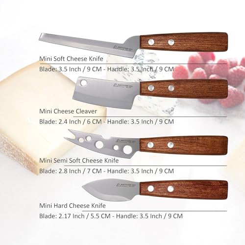 Cheese Knife MATTSTONE HILL Cheese Knives Set (4PCS Cheese Knife Set)