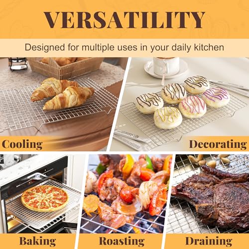 2 PCS Grid Wire Baking Cooling Racks