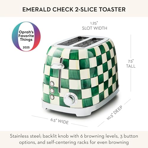 2 Slice Toaster (Emerald Check)