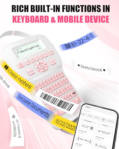Pink Label Maker Handheld