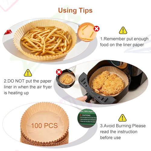 Air Fryer Liners (6.5" Round)