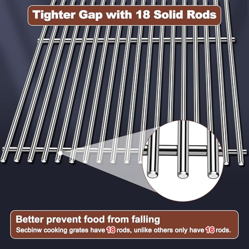 Genesis 300 Grill Parts Stainless Steel Grill Grates 7620 Porcelain Flavorizer Bars for Weber Genesis E310 E320 E330 S330 EP (2+5+2 Genesis 300)