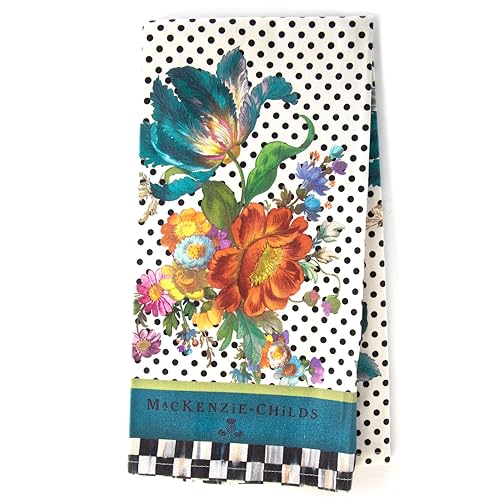 Cotton Dish Towel (White Flower Market / 1-Pack)