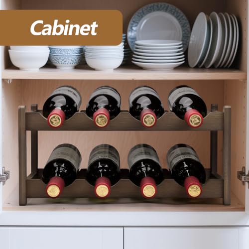 Wine Rack 8 Bottle 2 (2 Tier Moca)
