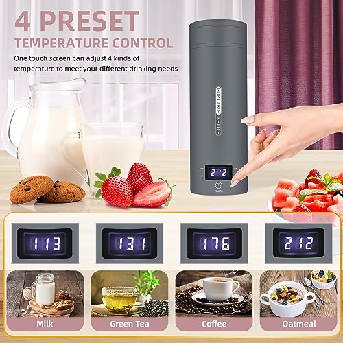 Portable Electric Kettle Travel (Grey)