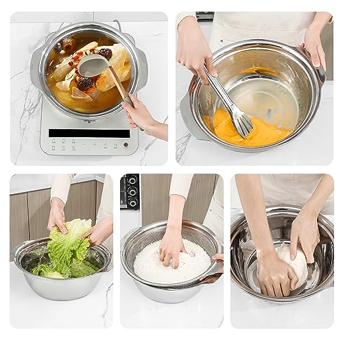 304 Stainless Steel Fine Mesh Colander Set (2 Count)