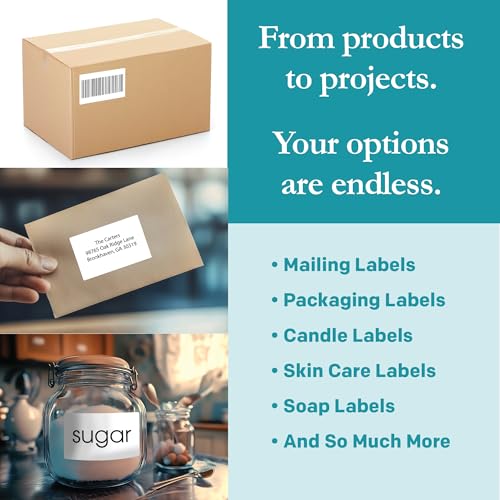 White Sticker Shipping (800 Count)