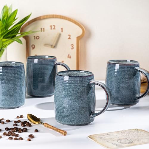 Large Coffee Mugs Set of 4 (Space Blue / Set of 4 (18oz))
