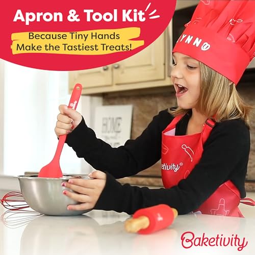 Adjustable Kids Chef Hat & Apron for Boys & Girls