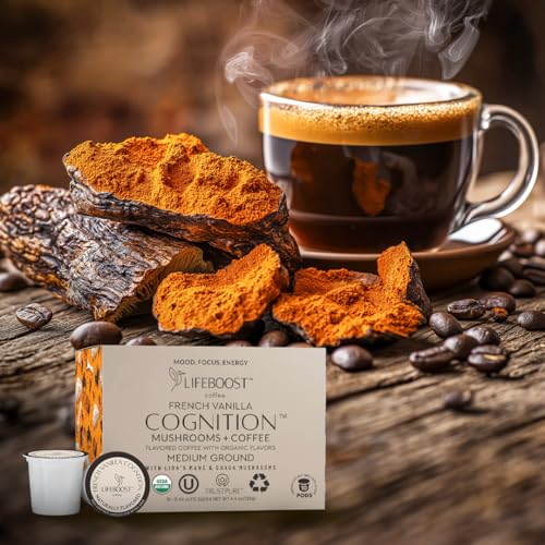 French Vanilla Cognition Mushroom K Cups (10 Count (Pack of 1))