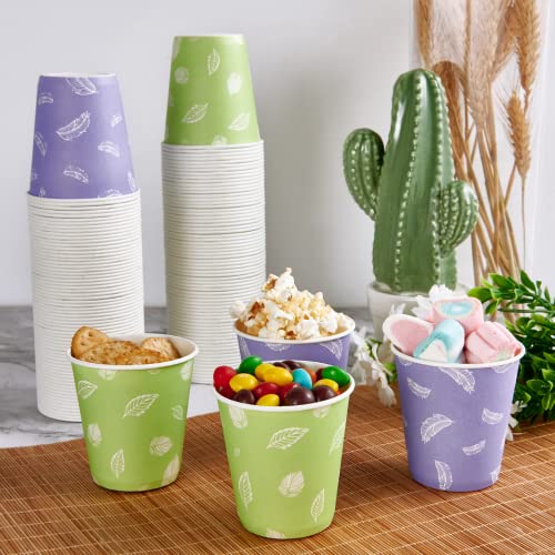 5 oz Paper Cups (5OZ-purple&green)