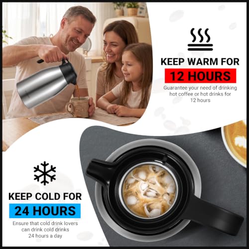 Insulated Coffee Carafe (Silver / 68 Ounces)