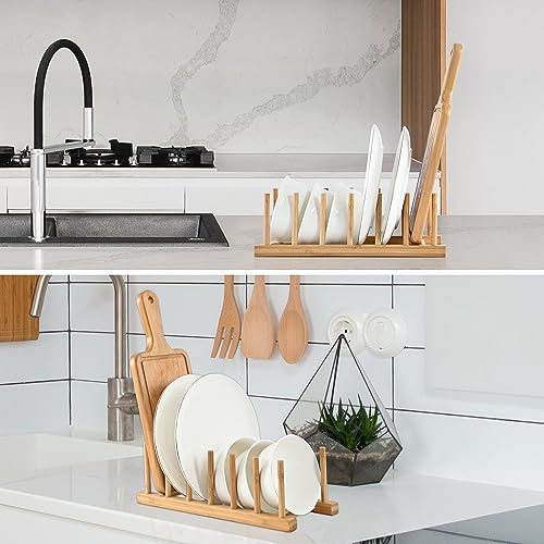 Bamboo Wooden Dish Rack (Pack of 1)