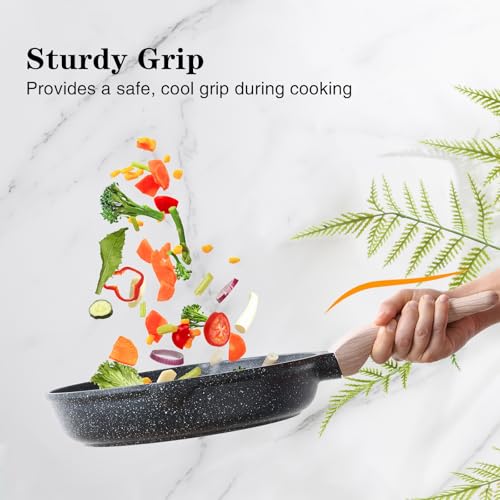 Non Stick Frying Pan Skillet (Classic Granite / 8 Inch)