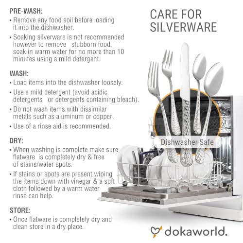 Stainless Steel Flatware (Hammer Design)