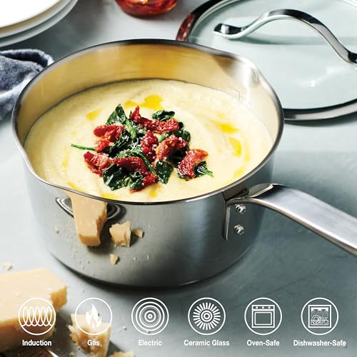 Tempo Tri Ply Base Stainless Steel 3 (Sauce Pan / 3 Quarts)