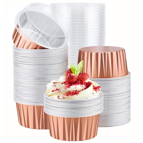 Rose Gold Cupcake Liners (Rose Gold / 120pcs)