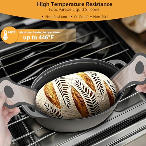 Silicone Bread Sling (1 Pc Grey Round & 1 Pc Grey Oval)