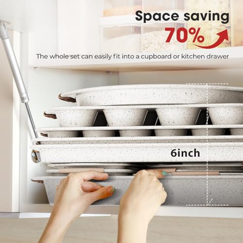 11 Piece Baking Pans Set Nonstick