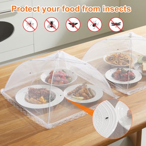 8 Pack 2 Size Mesh Food Covers for Outside