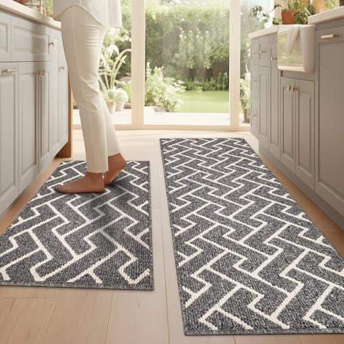Indoor Door Mat (Silver Grey / 24"x35"+20"x59" (Rectangular))
