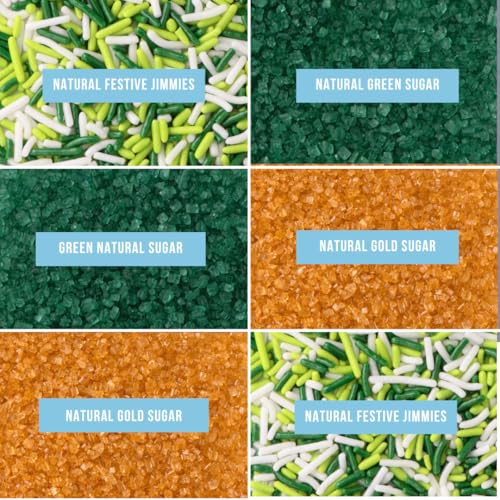 Dye Free St. Patricks Day Sprinkles (Shamrock)