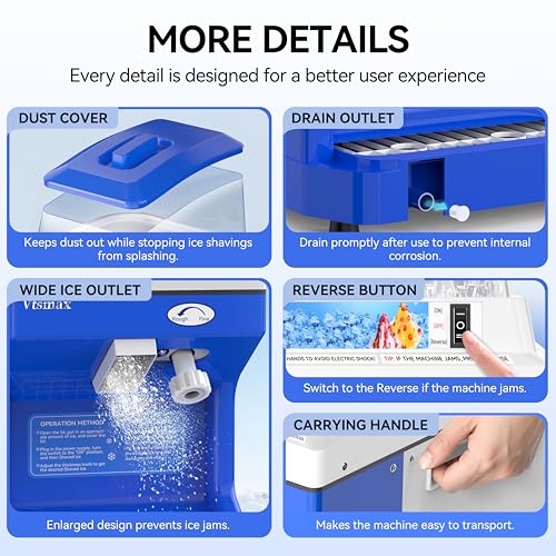 Ice Shaver Machine 300W (5.8Qt)