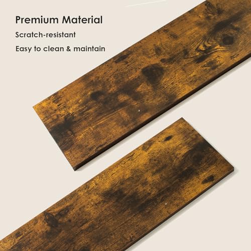 Long Wall Shelves (Rustic Brown / 31.5 Inch)