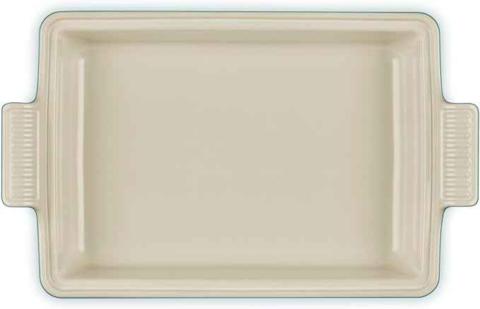 Le Creuset Stoneware Heritage Covered Rectangular Casserole, 4 qt. (12" x 9"), Riviera