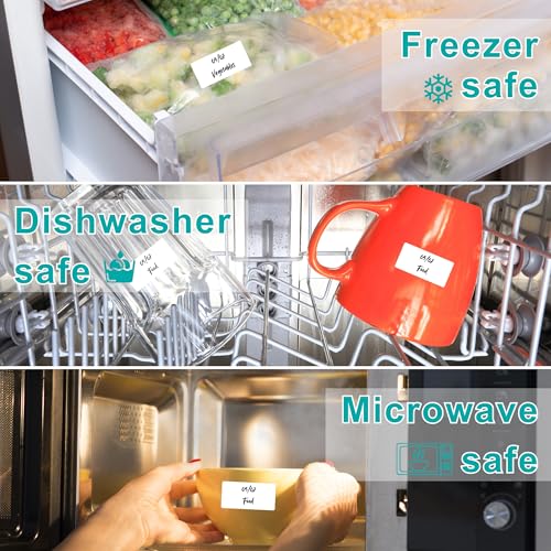 1200 Blank Removable Freezer Labels (1" x 2")