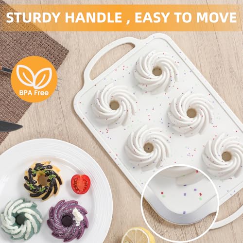 Mini Swirl Cake Pan with Metal Reinforced Frame (Swirl: 2pcs)