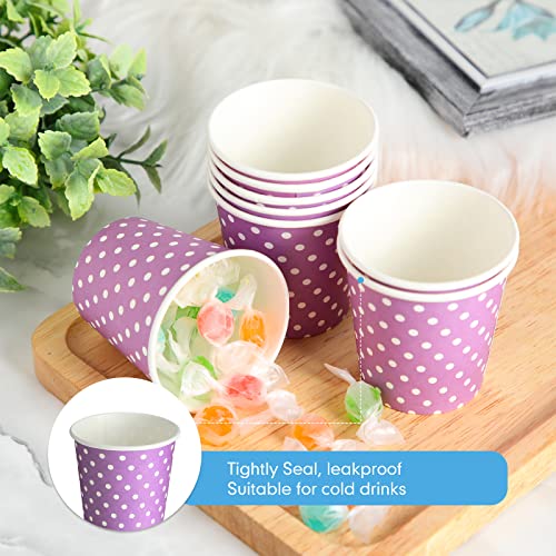 500 Pcs Disposable Paper Cups Small (Multicolor / Dot)