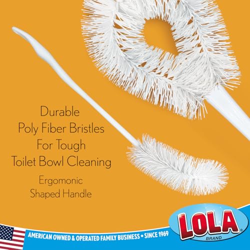 Toilet Bowl Brush Curved Head (Loop Style Bowl Brush / 4 Pack)